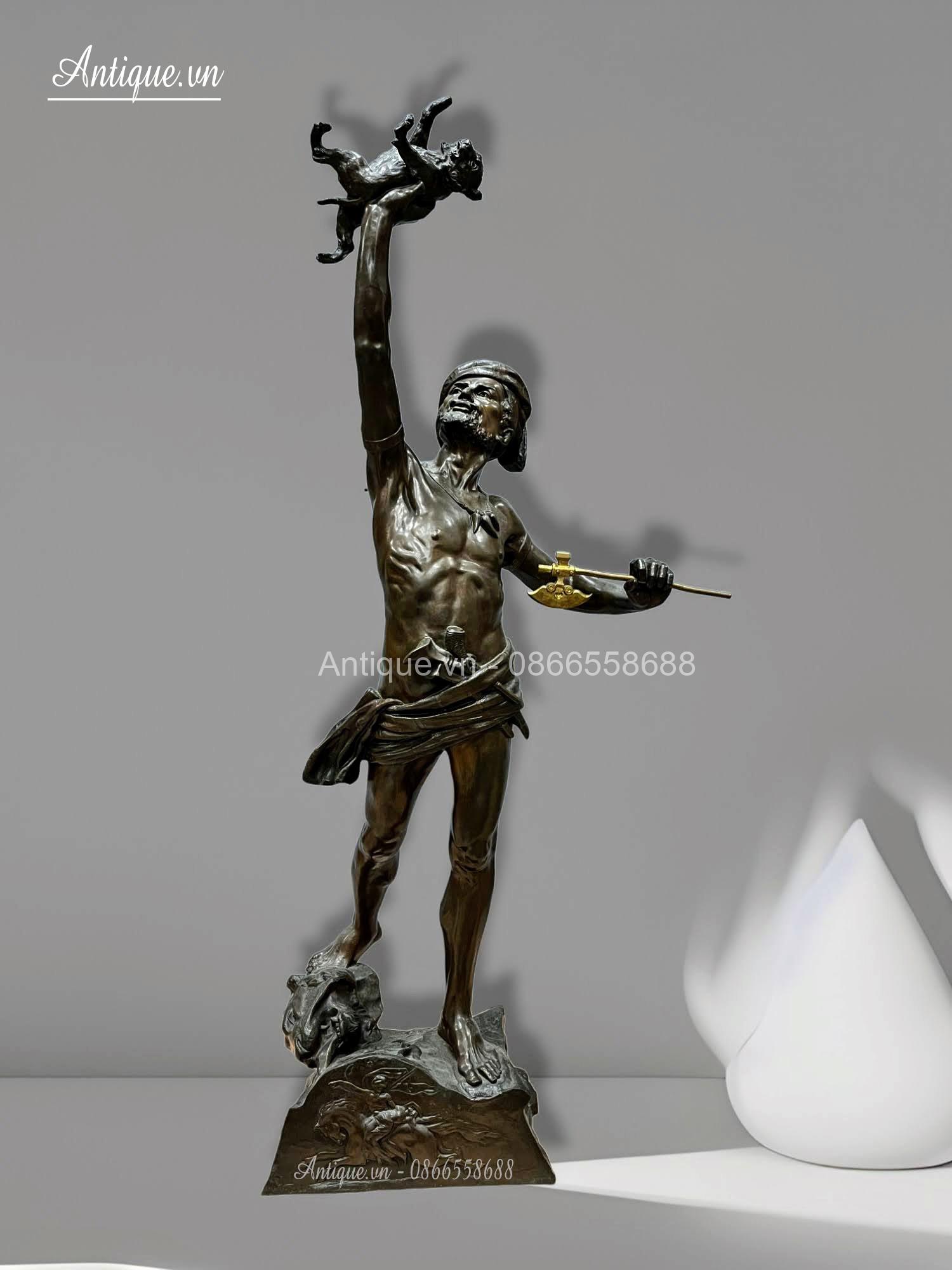 Tượng thợ săn sư tử Tượng thợ săn sư tử