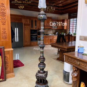 Đèn cây pháp lam