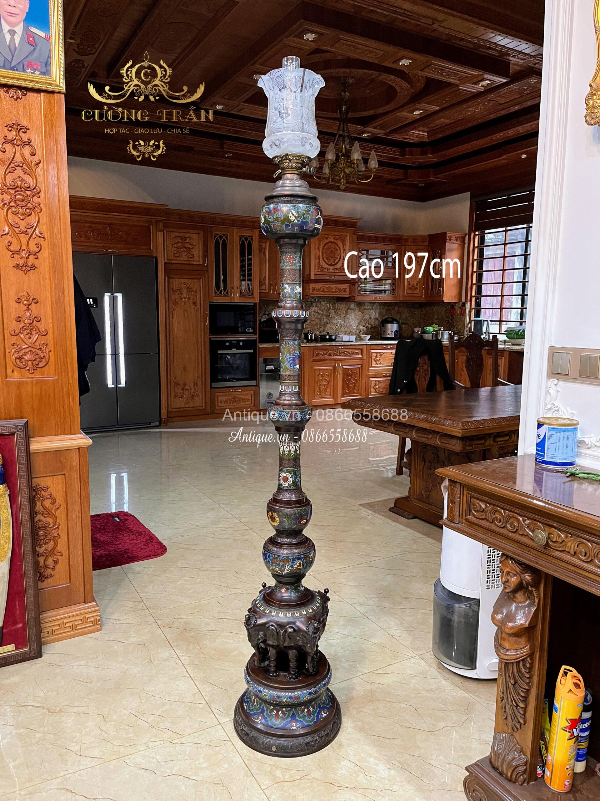 Đèn cây pháp lam Đèn cây pháp lam