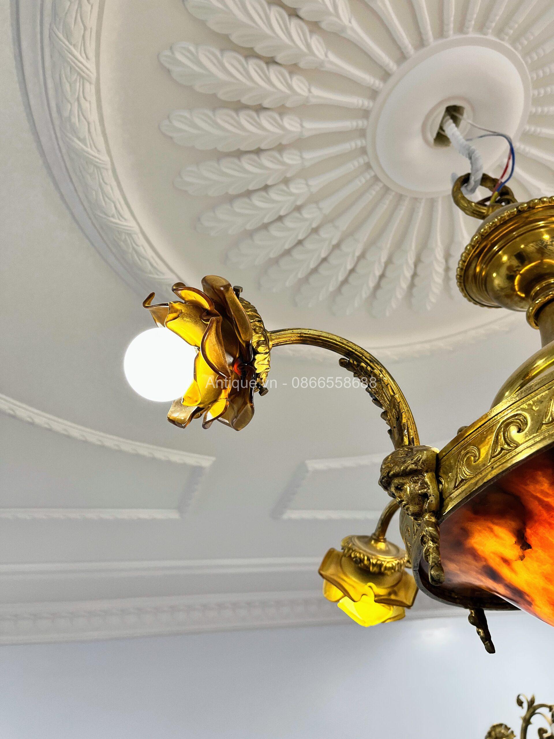 Đèn chùm chao đá Đèn chùm chao đá