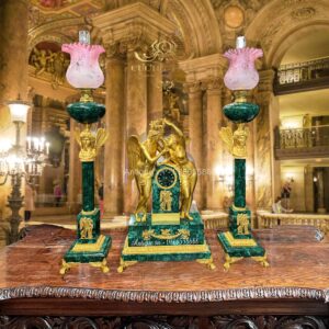 Bộ đồng hồ tượng và đèn