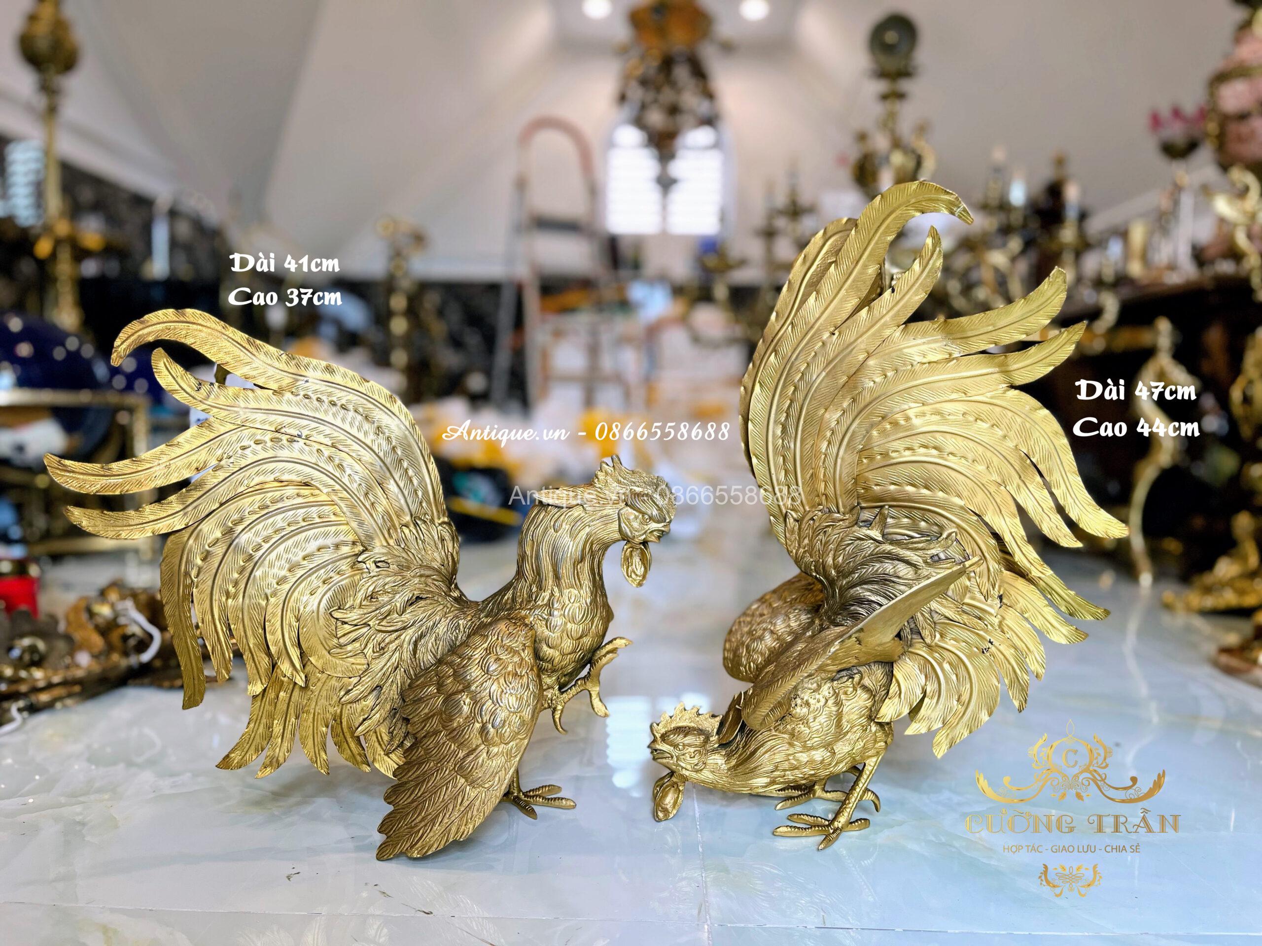 Cặp gà bằng đồng Cặp gà bằng đồng