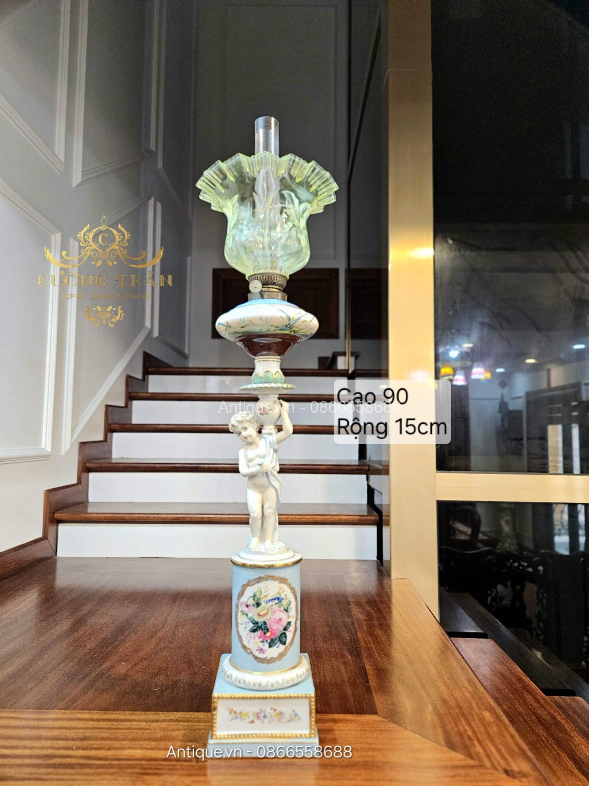 Đèn dầu sứ Đèn dầu sứ