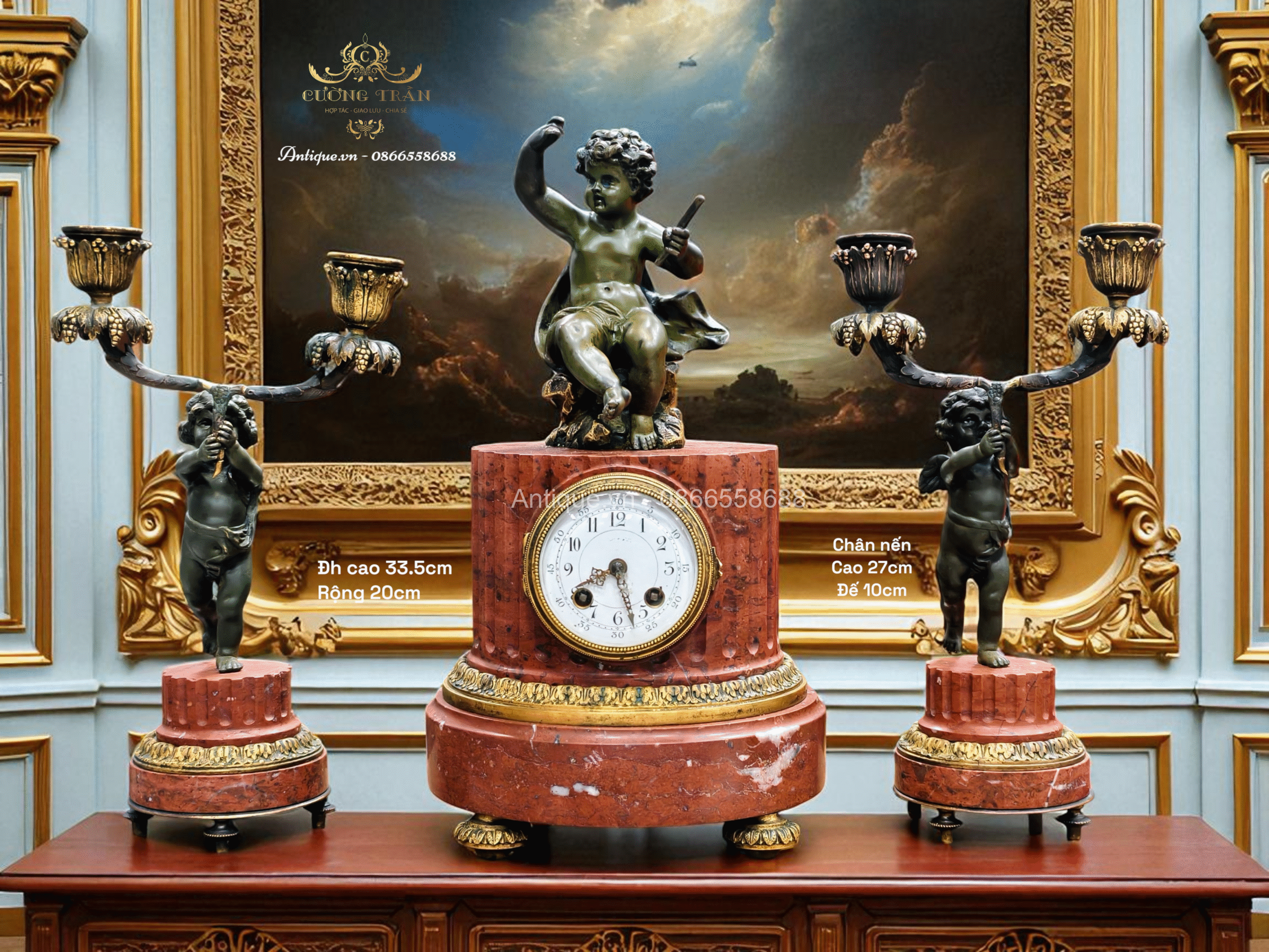 đồng hồ chân nến đồng hồ chân nến