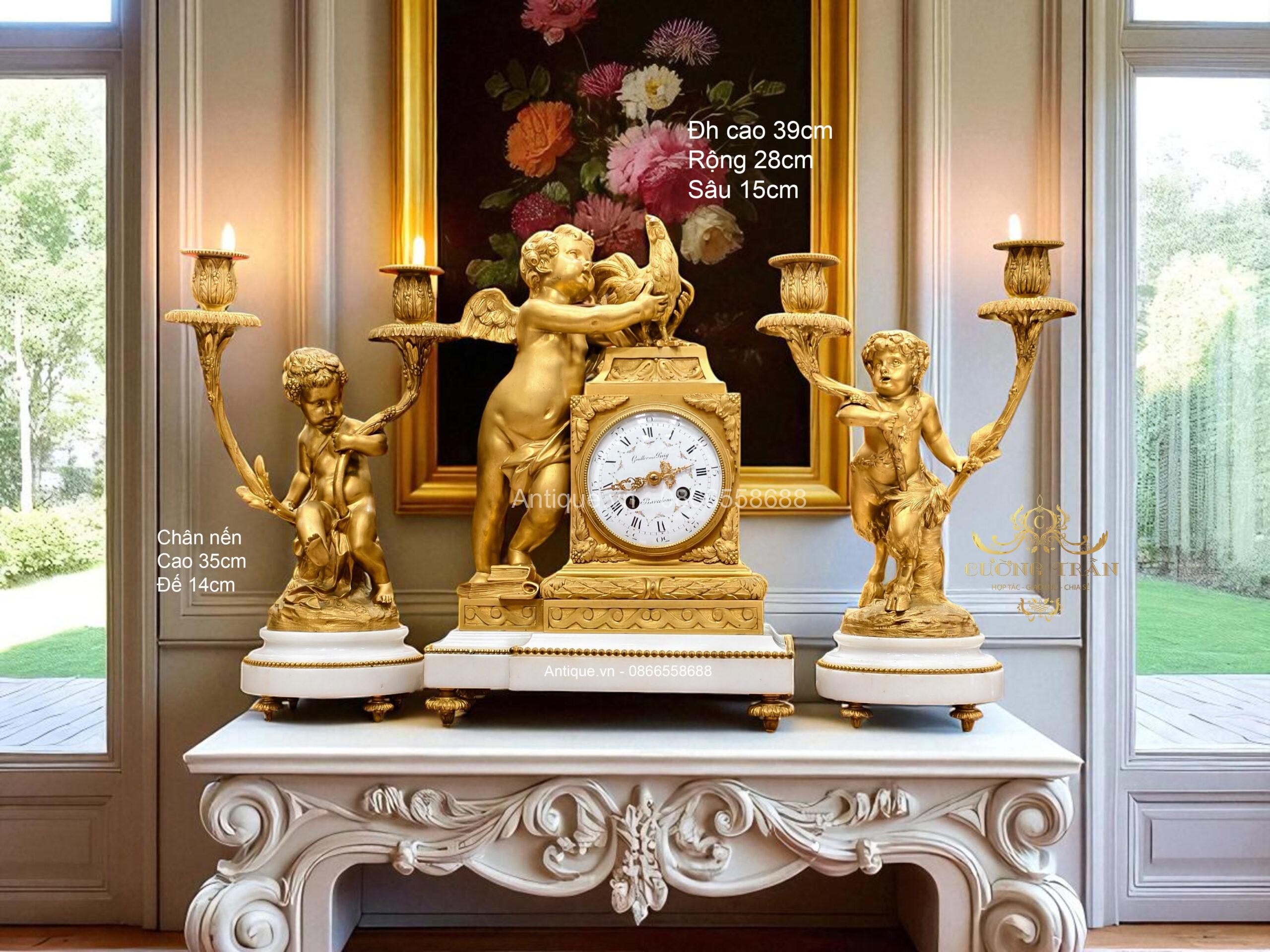 Bộ đồng hồ chân nến Bộ đồng hồ chân nến
