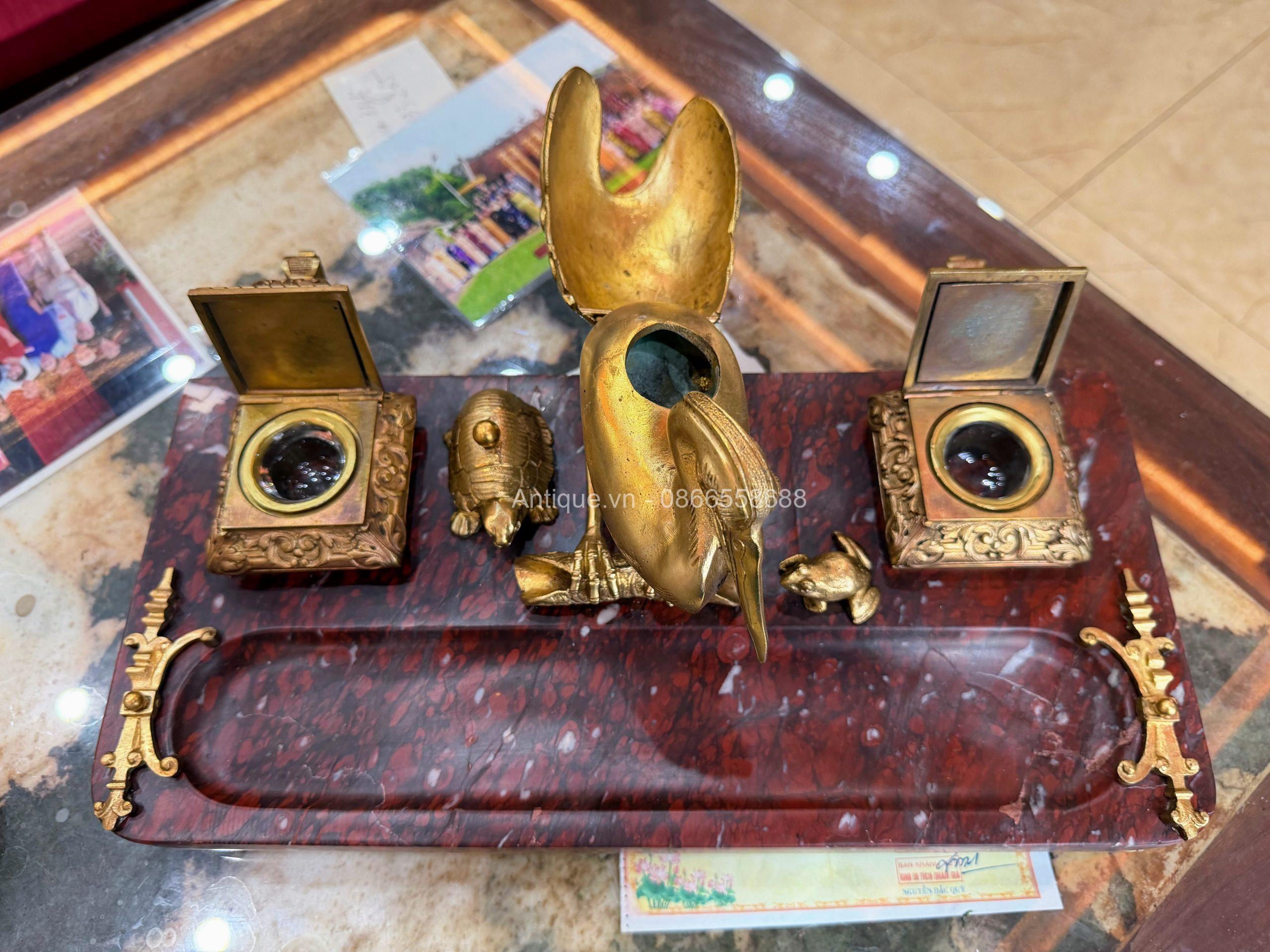 NGHIÊN MỰC ĐÁ CẨM THẠCH ĐỎ - Ảnh 7